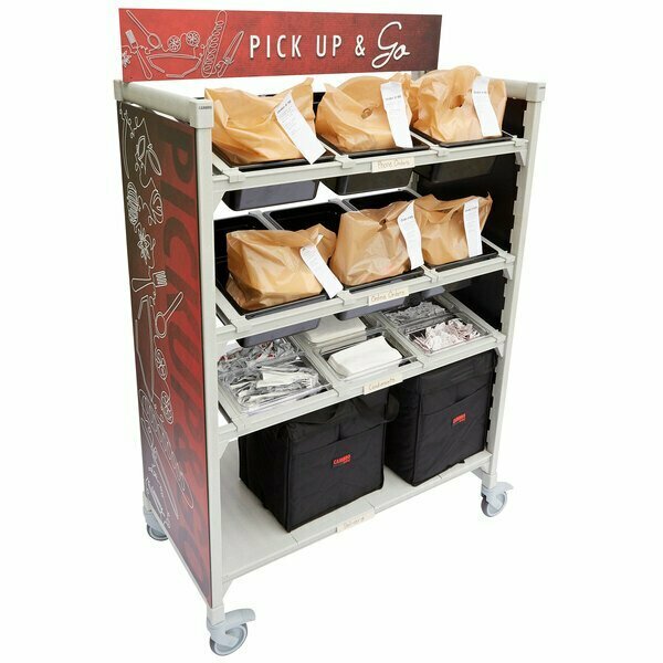 Cambro CPM244867FX2480 Camshelving Premium Series Flex Station with 1 Shelf 214PML67FX2